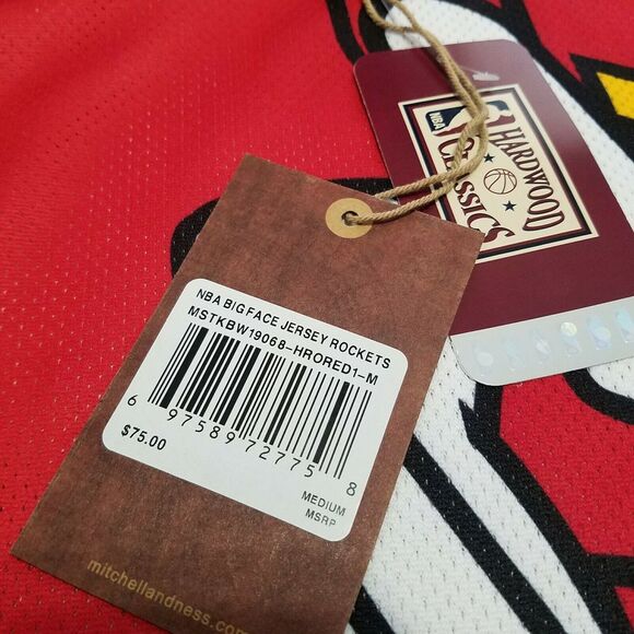 Mitchell & Ness Houston Rockets Jersey Mens MEDIUM Big Face Travis Scott Tank - Picture 4 of 7